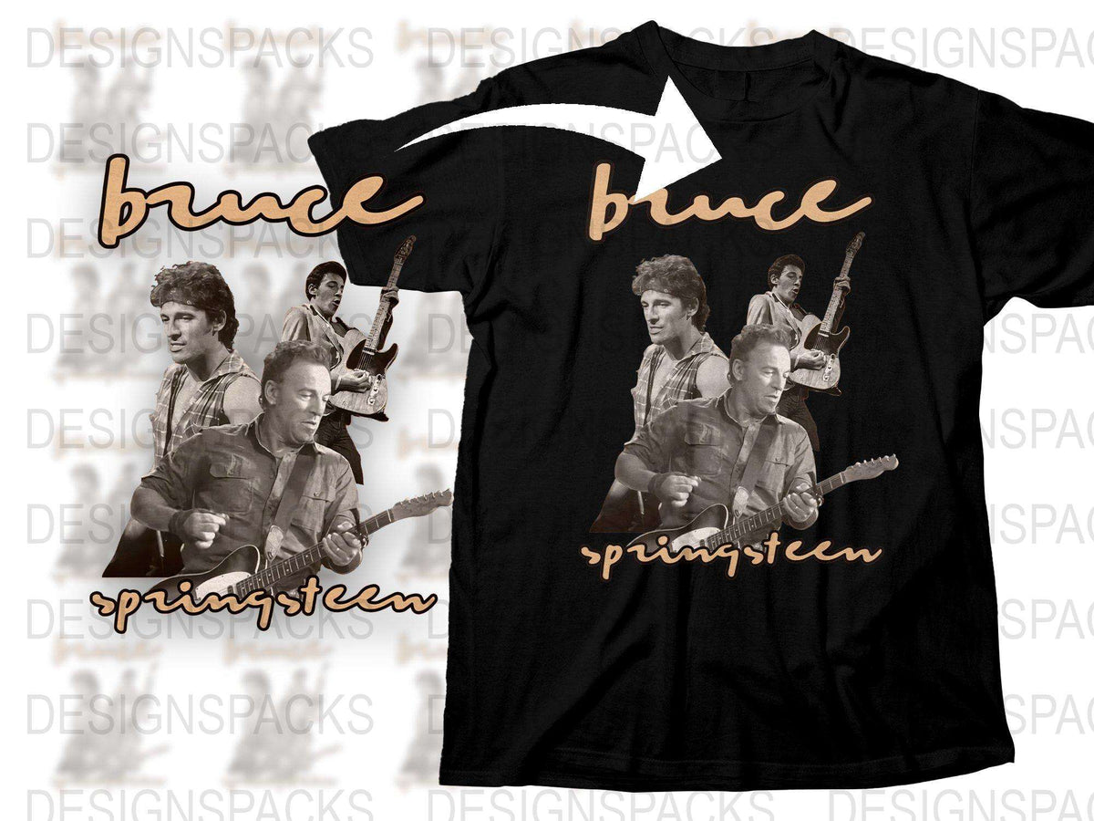 Vintage Bruce Springsteen T-Shirt, Classic Rock Band Tee, Music Legend Graphic Shirt, Retro Concert Apparel, Fan Gift Idea