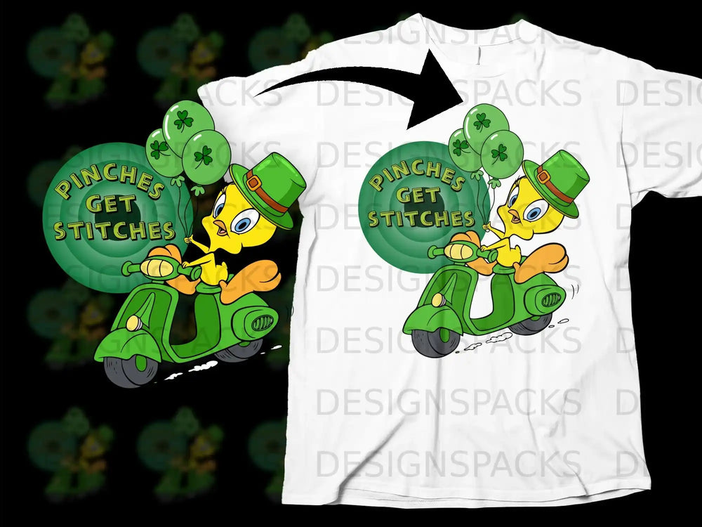 Tweety Leprechaun Scooter PINCHES GET STITCHES product type