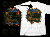 Load image into Gallery viewer, Utah Jazz Retro Basketball Fan Art Shirt
