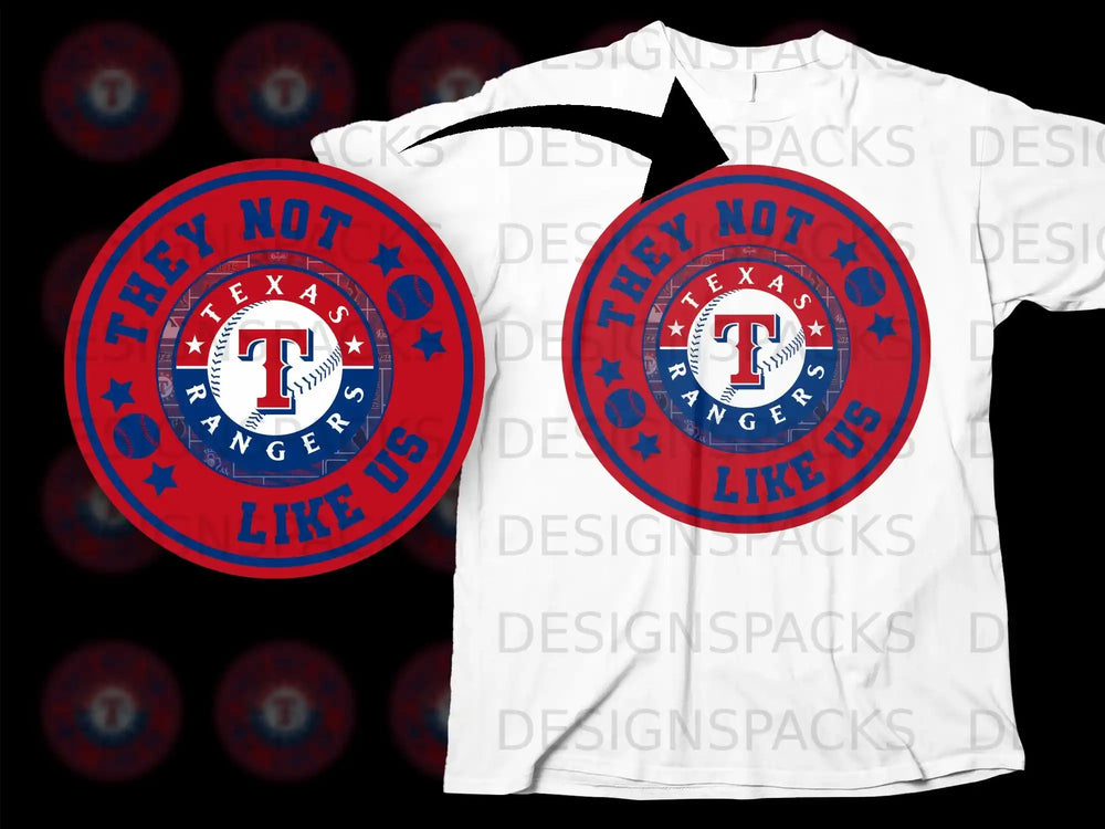They Not Like Us Texas Rangers Graphic Shirt