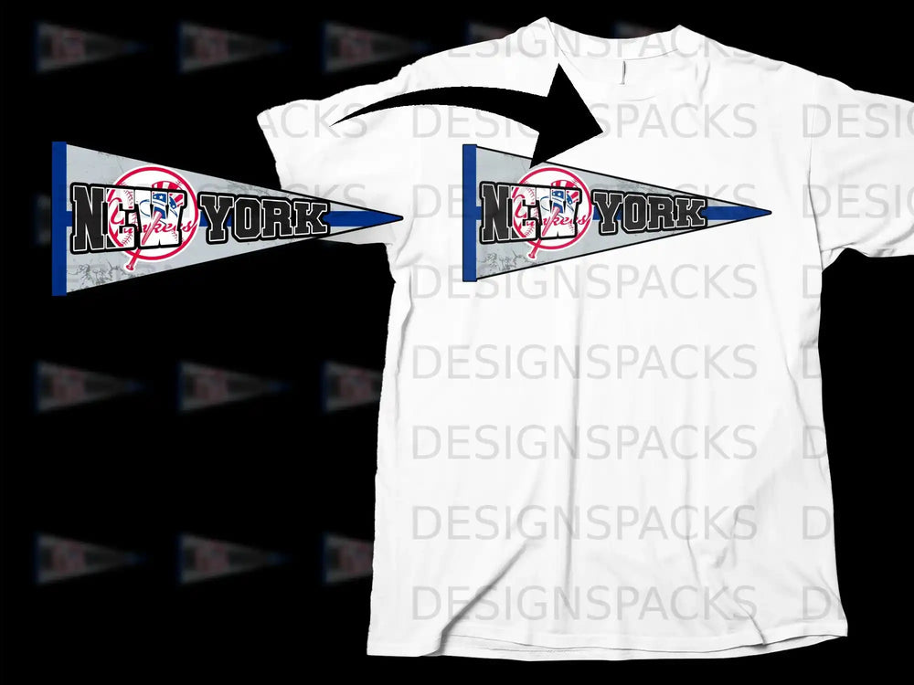 New York Sports Team Graphic Printed T-Shirt