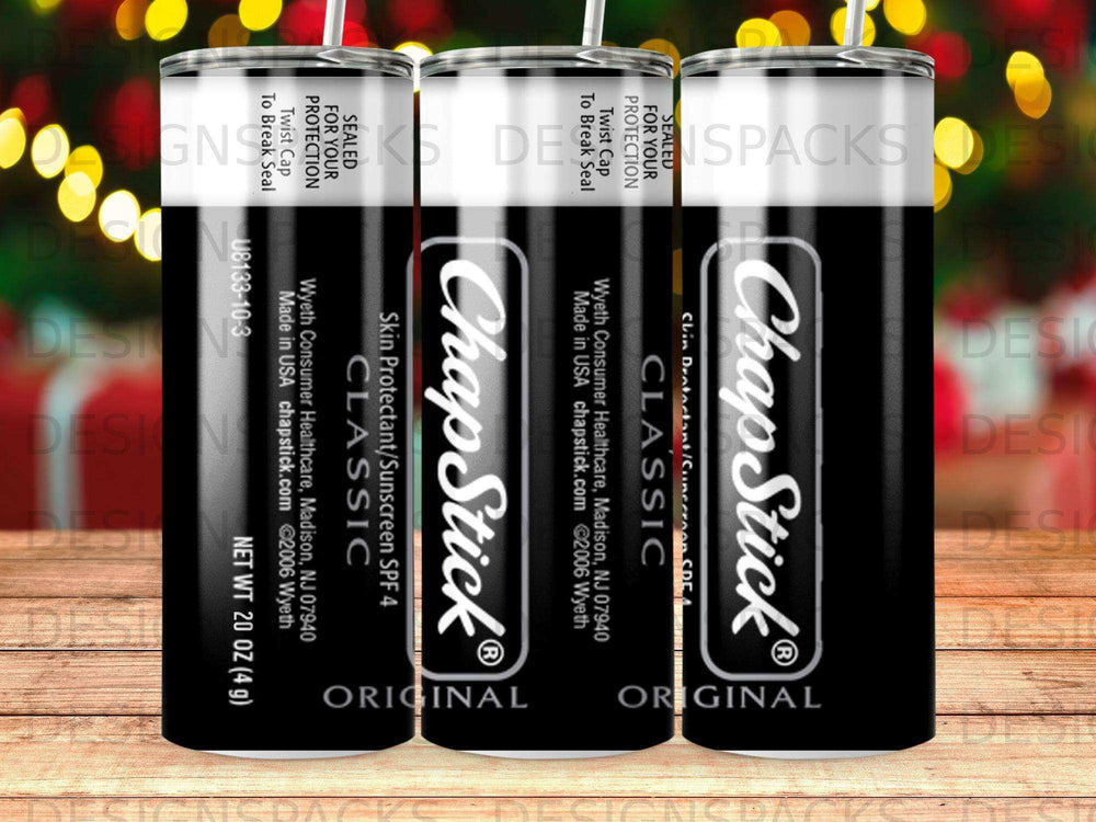Three Chapstick Classic tubes with white labels, sealed and displaying SPF 4 protection.
