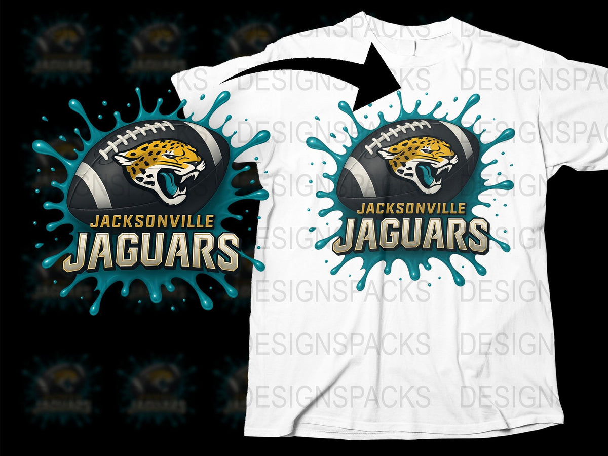 Jacksonville Jaguars T-Shirt, NFL Team Fan Gear, Football Graphic Tee, Sports Apparel, Men's Fashion, Athletic Wear, Gift Idea