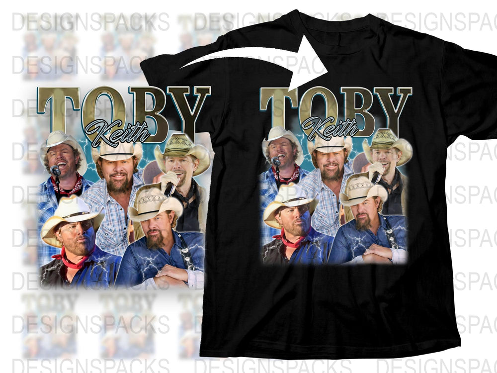 Toby Keith Country Music Legend Collage T-Shirt, Vintage Style Graphic Tee, Fan Merchandise, Unique Gift Idea