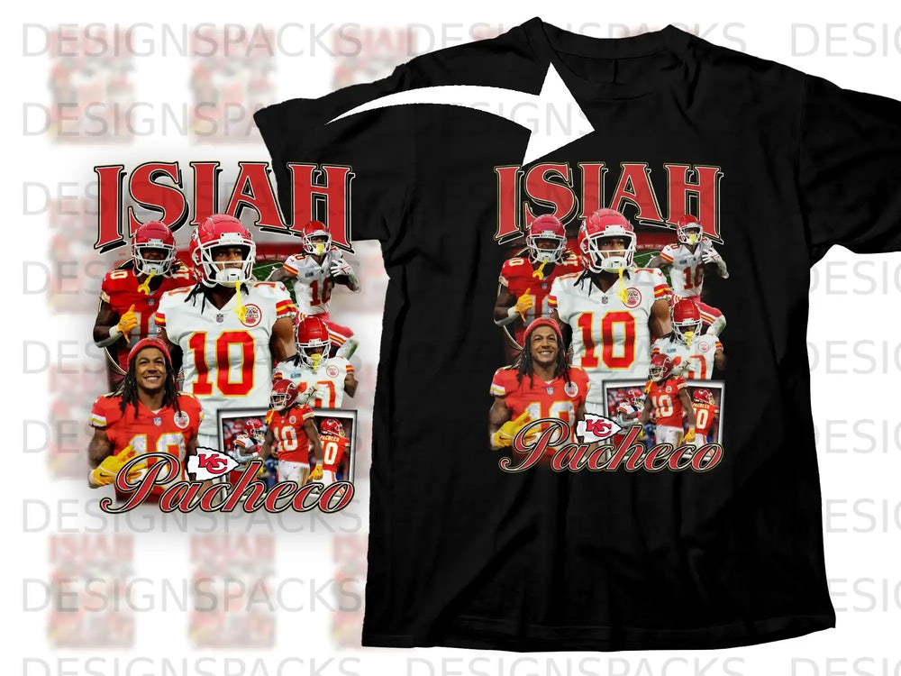 Kansas City Chiefs Isaiah Pacheco jersey with player name and number.