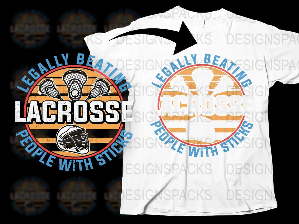 Funny Lacrosse T-Shirt, Beating People With Sticks Graphic Tee, Unisex Sports Shirt, Gift for Lacrosse Players