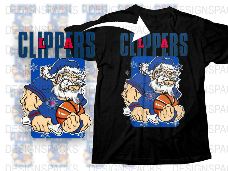 Vintage Los Angeles Basketball Mascot T-Shirt, Retro Sports Fan Graphic Tee, Unisex Clippers Style Shirt