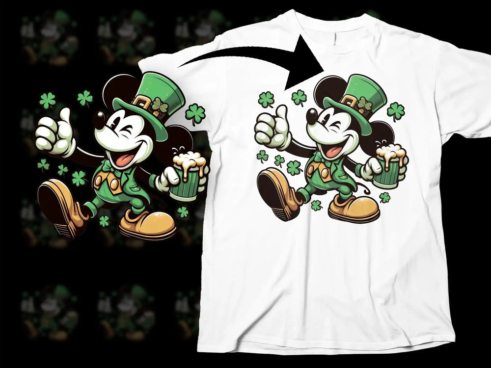 Mickey Leprechaun Shamrocks Beer Thumbs Up product type