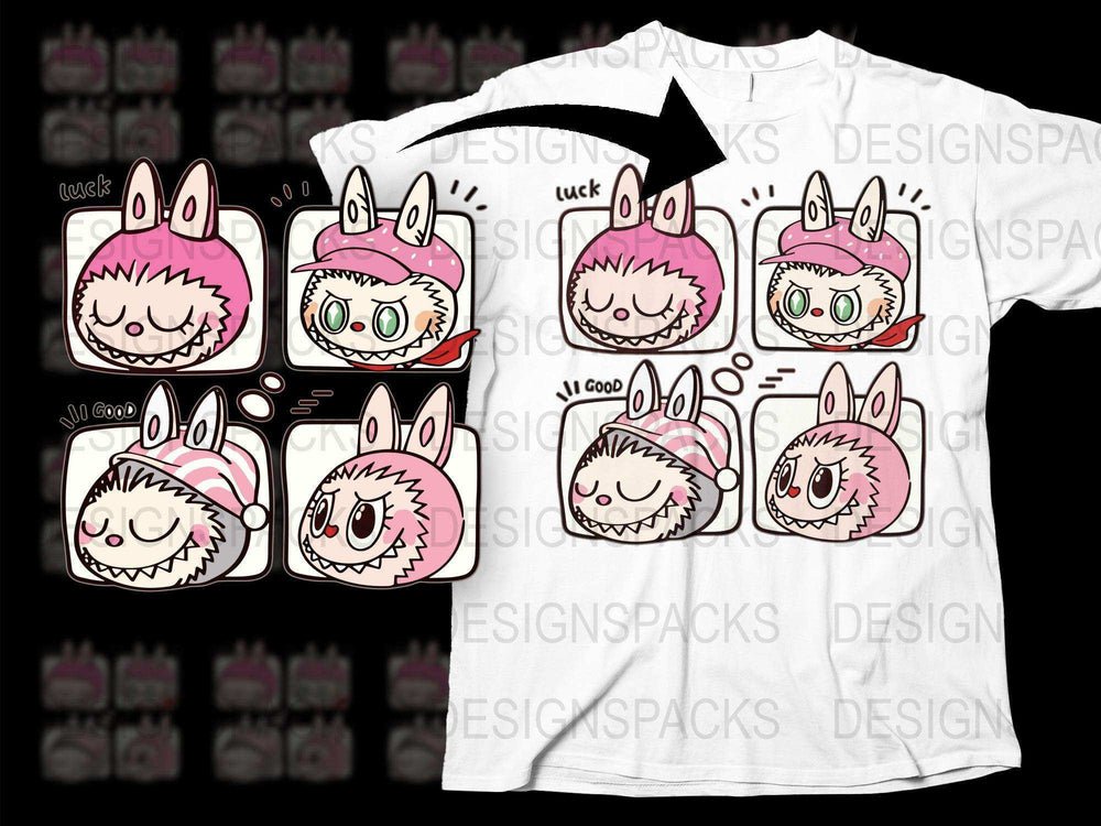 Cute Bunny T-Shirt, Kawaii Rabbit Graphic Tee, Unique Animal Print, Soft Cotton Unisex Casual Top