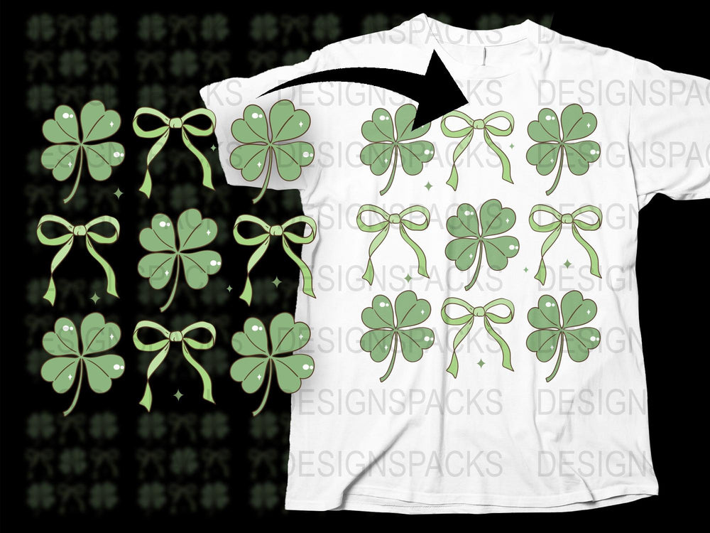 Lucky Clover T-Shirt, Green Shamrock Graphic Tee, St. Patrick's Day Celebration, Unisex Clothing Gift