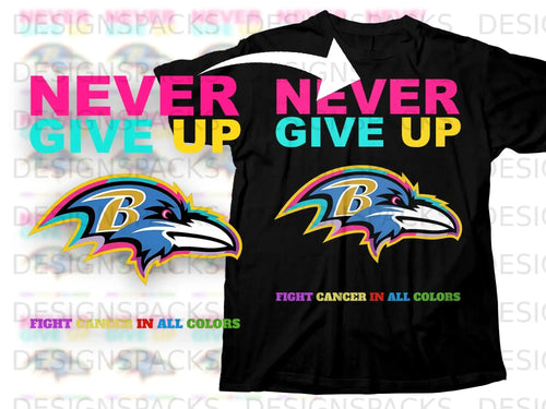 Never Give Up Fight Cancer In All Colors Bird Logo product type