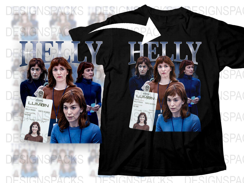 Women's TV Show Inspired T-Shirt, Multiple Character Prints, Blue Short Sleeve Top