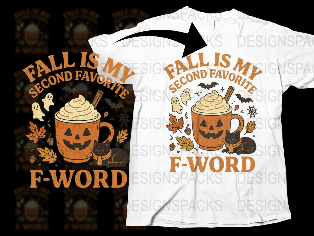 Fall Themed T-Shirt with Pumpkin and Leaves Graphic, Autumn Lover Casual Wear, Unisex White Tee with Funny Quote
