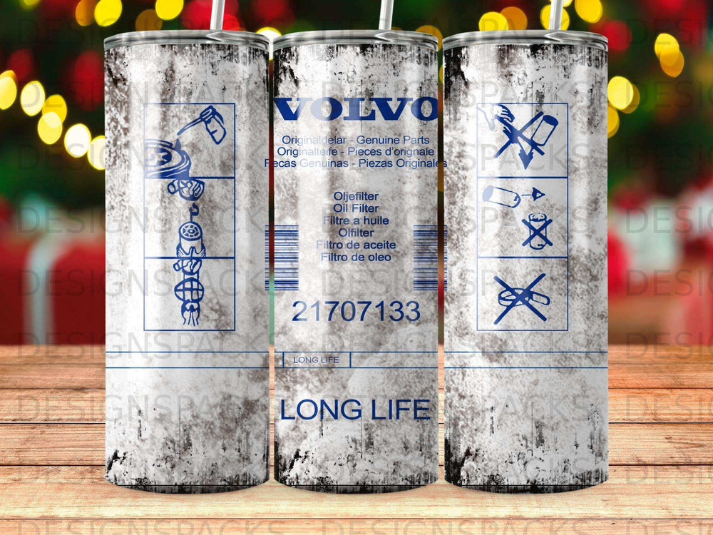 Volvo oil filter packaging with part number 21707133.