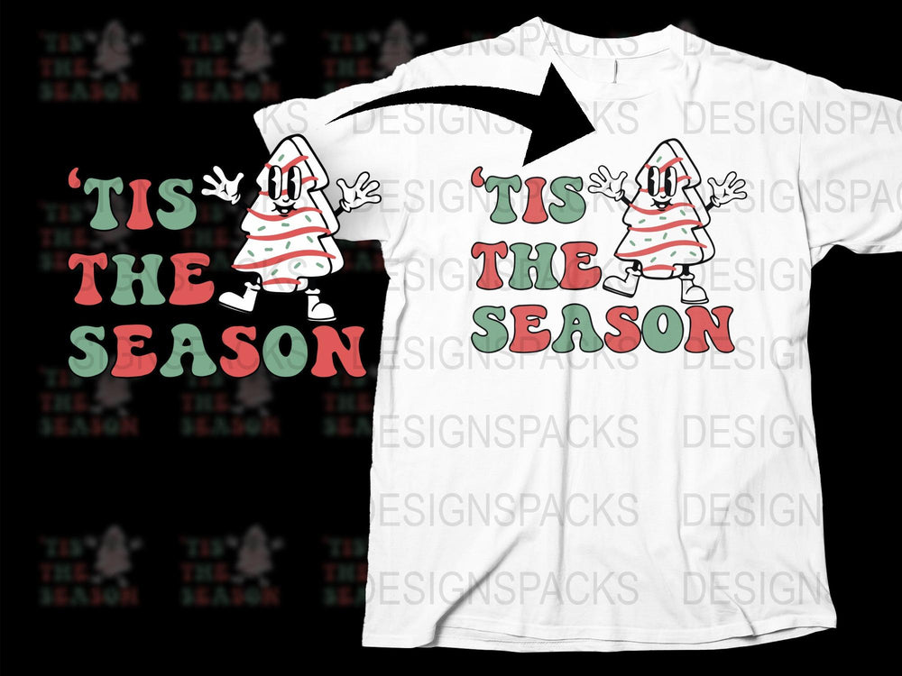 Tis The Season Gnome Christmas T-Shirt, Festive Holiday Tee, Cute Gnome Graphic Shirt, Unisex Winter Apparel, Xmas Gift Idea