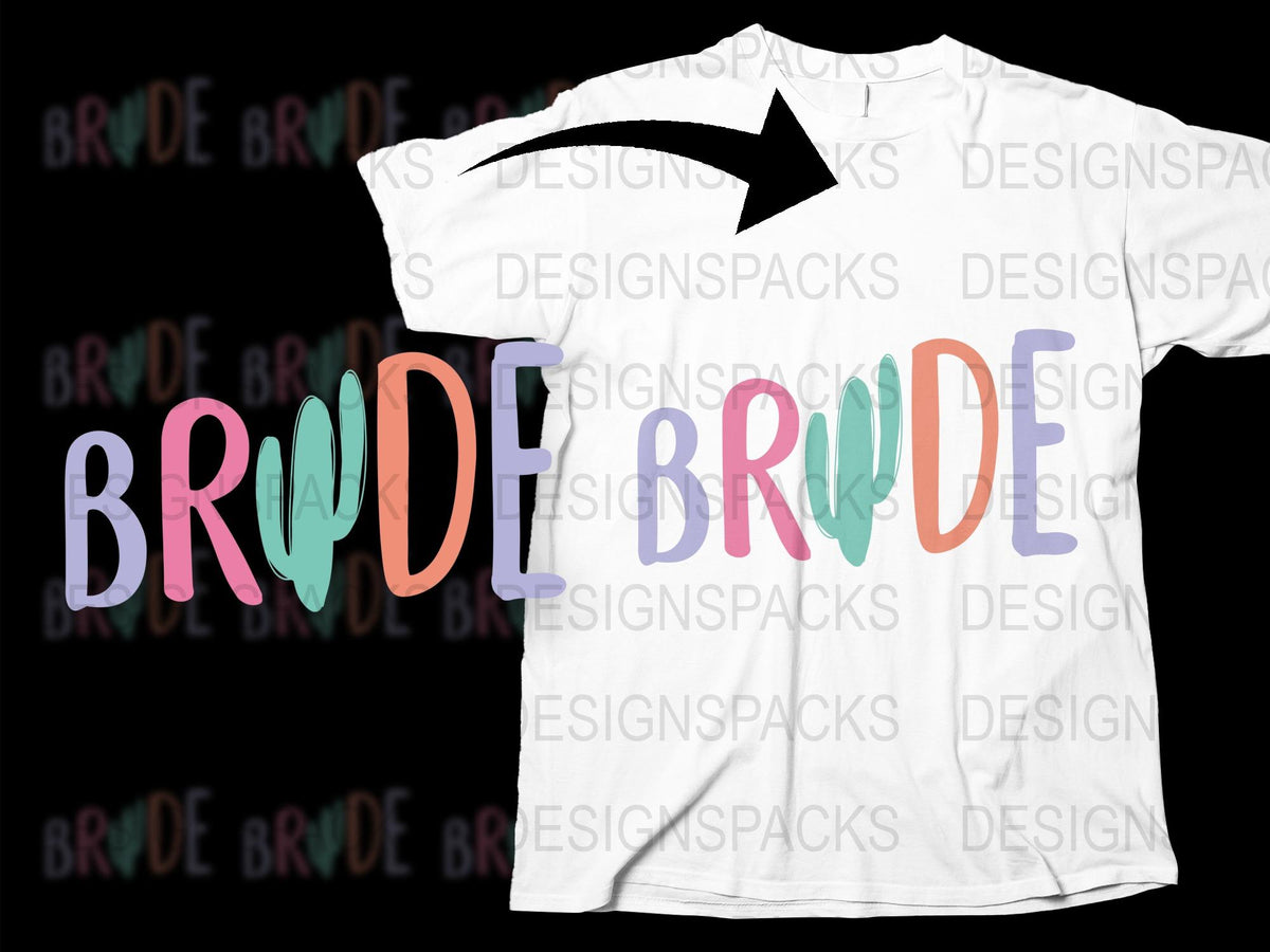 Colorful Bride T-Shirt, Modern Bridal Party Tee, Casual Wedding Celebration, Bachelorette Party Gift