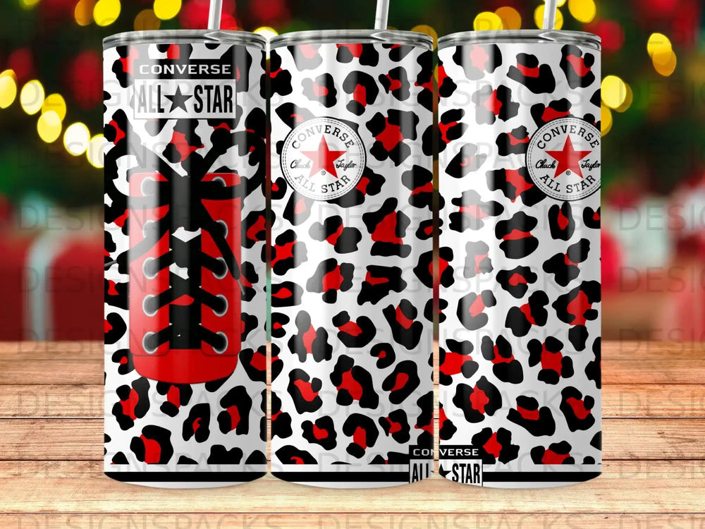 Converse All Star Red Leopard Print Tumbler product type