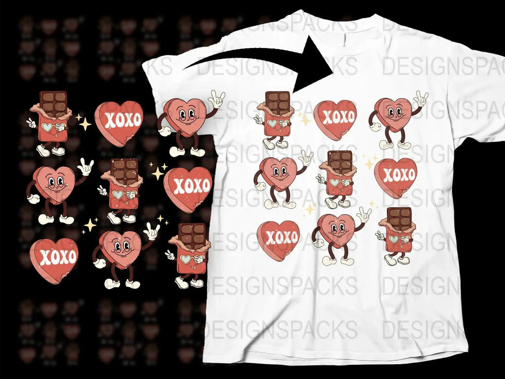 Kids Chocolate Bar Character T-Shirt, Cute Food Print, Unisex Youth Tee, Cartoon Style, Graphic Shirt for Children