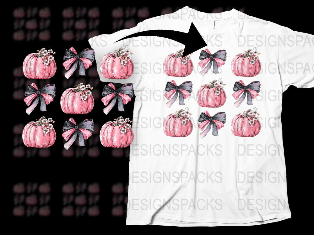 Pink Pumpkin T-Shirt, Halloween Graphic Tee, Women's Fall Fashion, Cute Autumn Shirt Design
