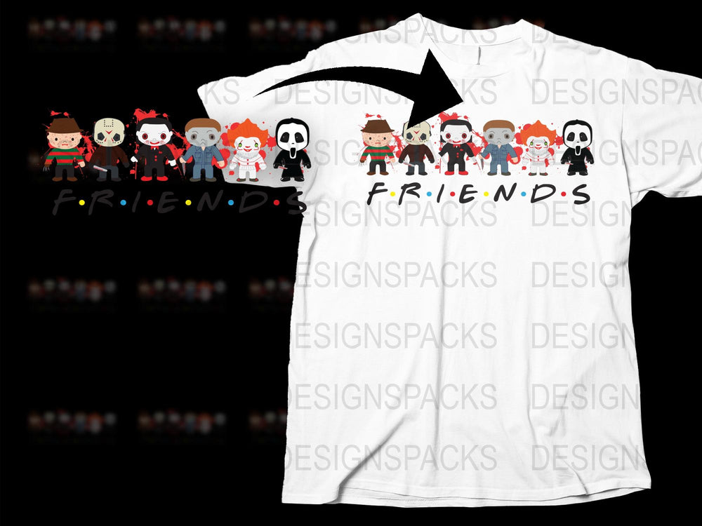 Friends TV Show Themed T-Shirt, Unique Character Designs, Unisex Graphic Tee, Gift Idea for Sitcom Fans