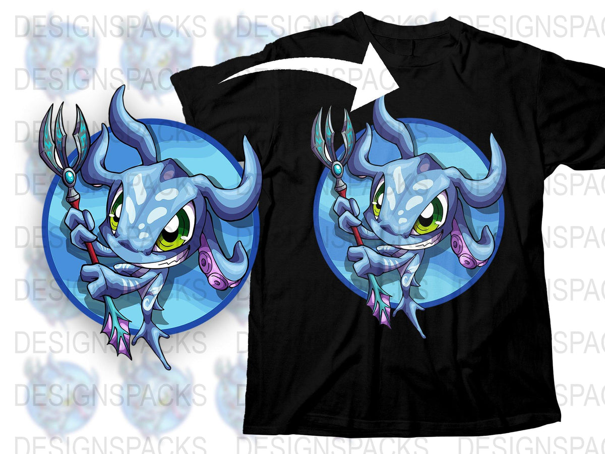 Cool Blue Dragon T-Shirt, Fantasy Creature Design, Unisex Graphic Tee, Unique Gift Idea for Gamers and Dragon Lovers