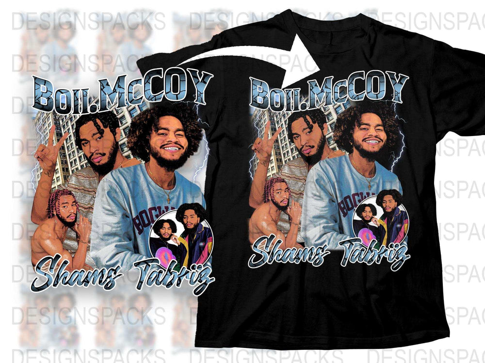 Boii McCoy Graphic T-Shirt, Hip Hop Style, Urban Streetwear, Men's Fashion Tee, Trendy Artist Merchandise, Cool Music Apparel