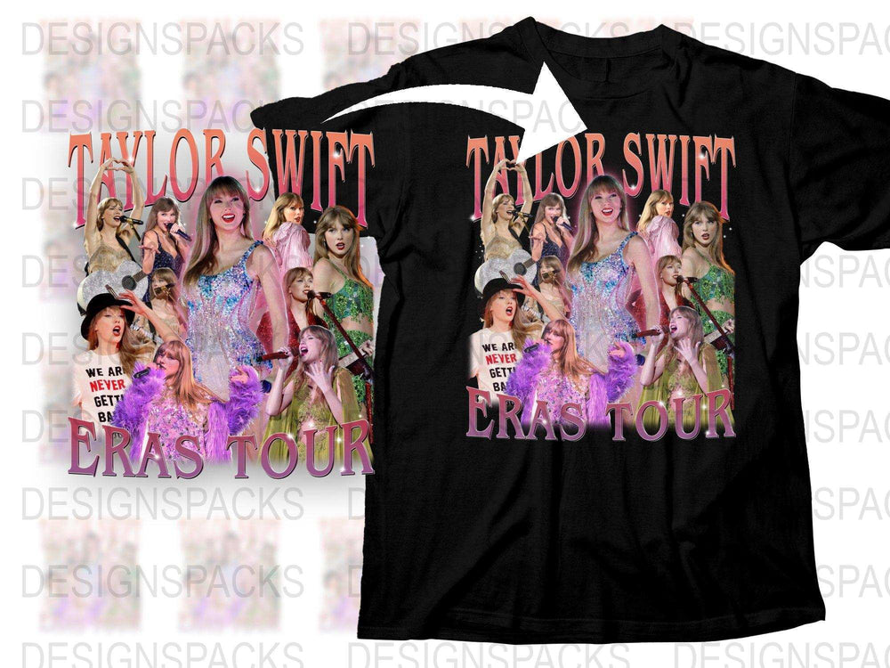 Taylor Swift Eras Tour Inspired T-Shirt, Colorful Pop Music Concert Tee, Fan Apparel Gift