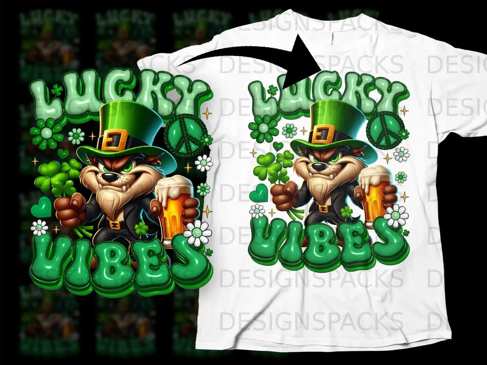 Lucky Vibes Leprechaun Shamrock Beer Celebration product type