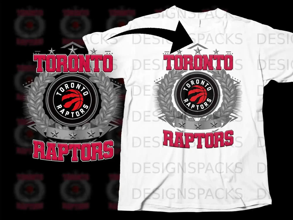 Toronto Raptors Logo Graphic Design T-shirt