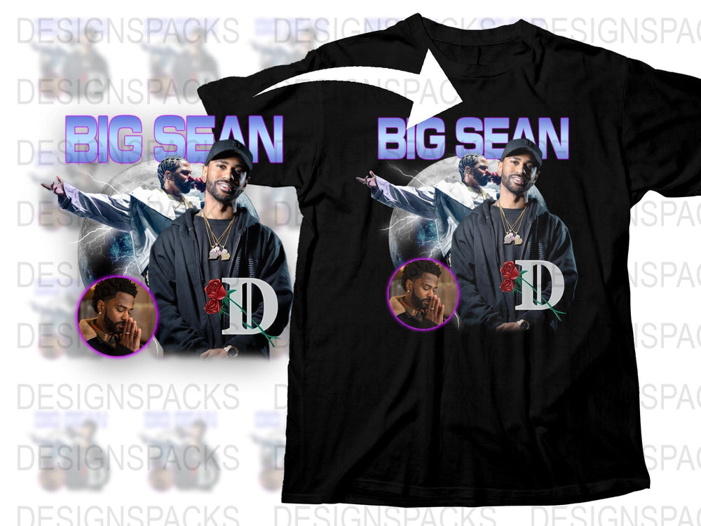 Big Sean Graphic T-Shirt, Men's Black Tee, Hip Hop Artist, Music Fan Apparel, Casual Streetwear Style, Unique Gift Idea for Him