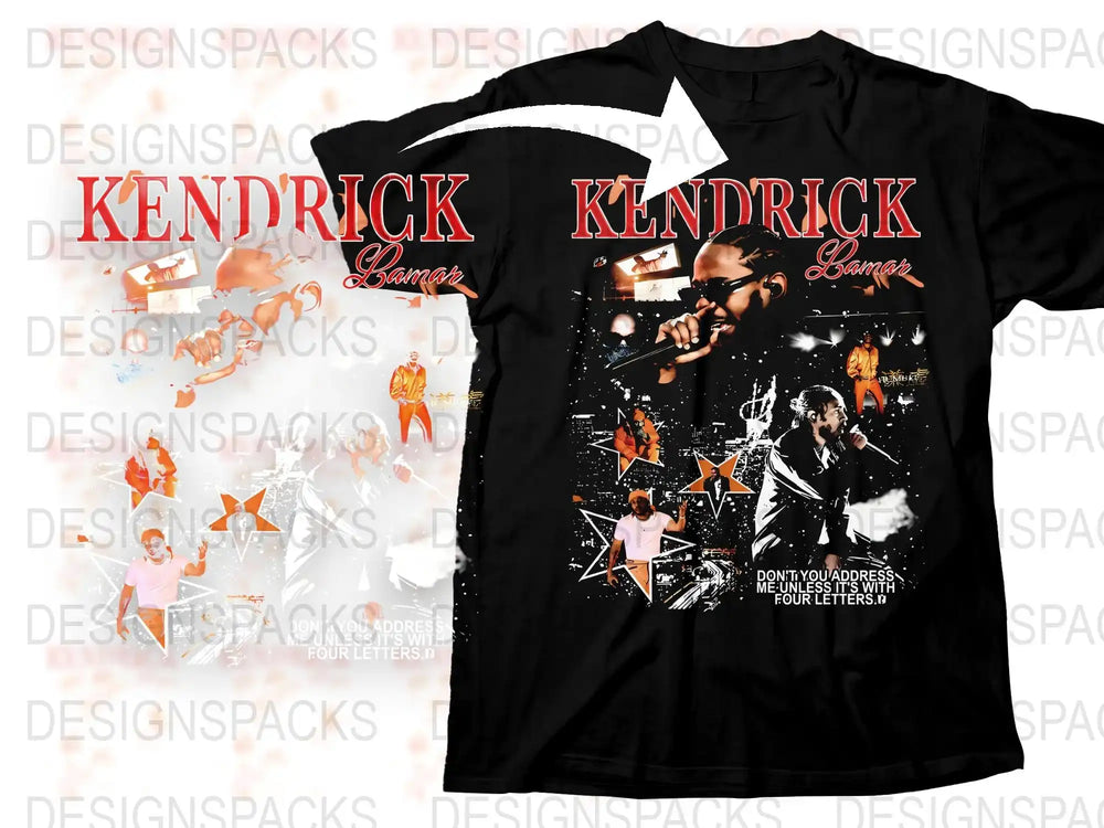Kendrick Lamar Concert T-Shirt, Graphic Tee, Hip Hop Merchandise, Vintage Style, Music Fan Gifts, Unisex Black Shirt