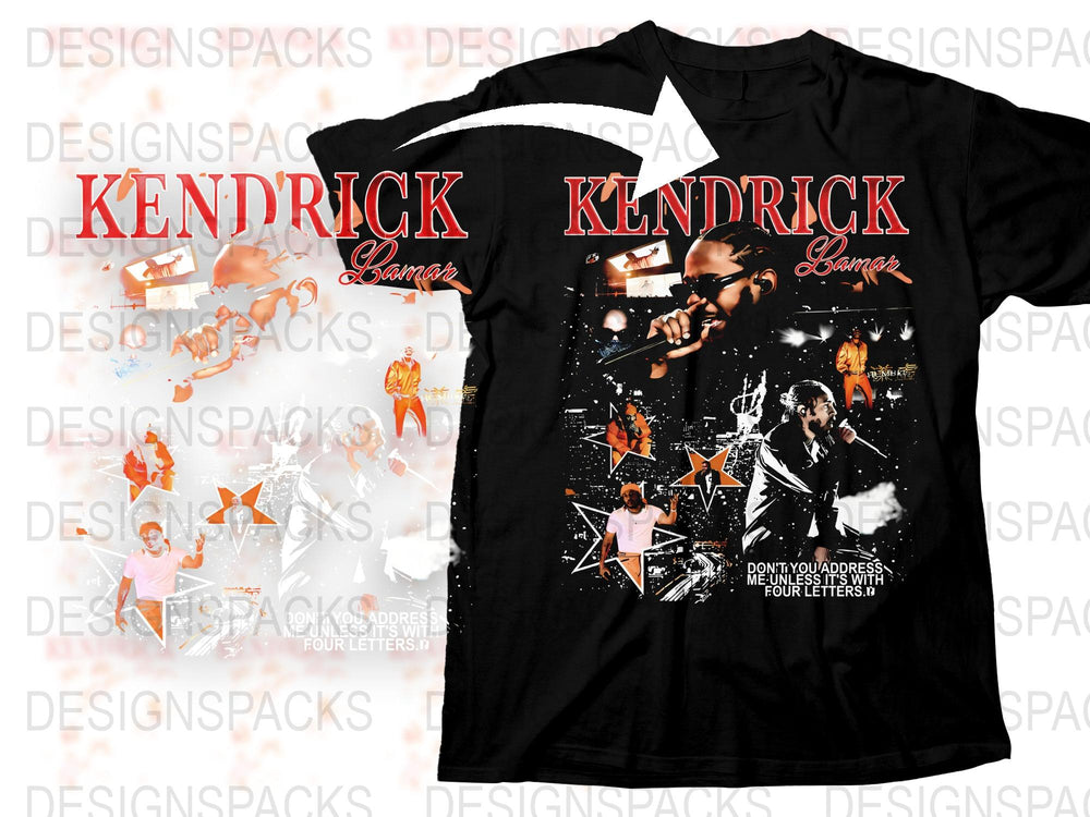 Kendrick Lamar Concert T-Shirt, Graphic Tee, Hip Hop Merchandise, Vintage Style, Music Fan Gifts, Unisex Black Shirt