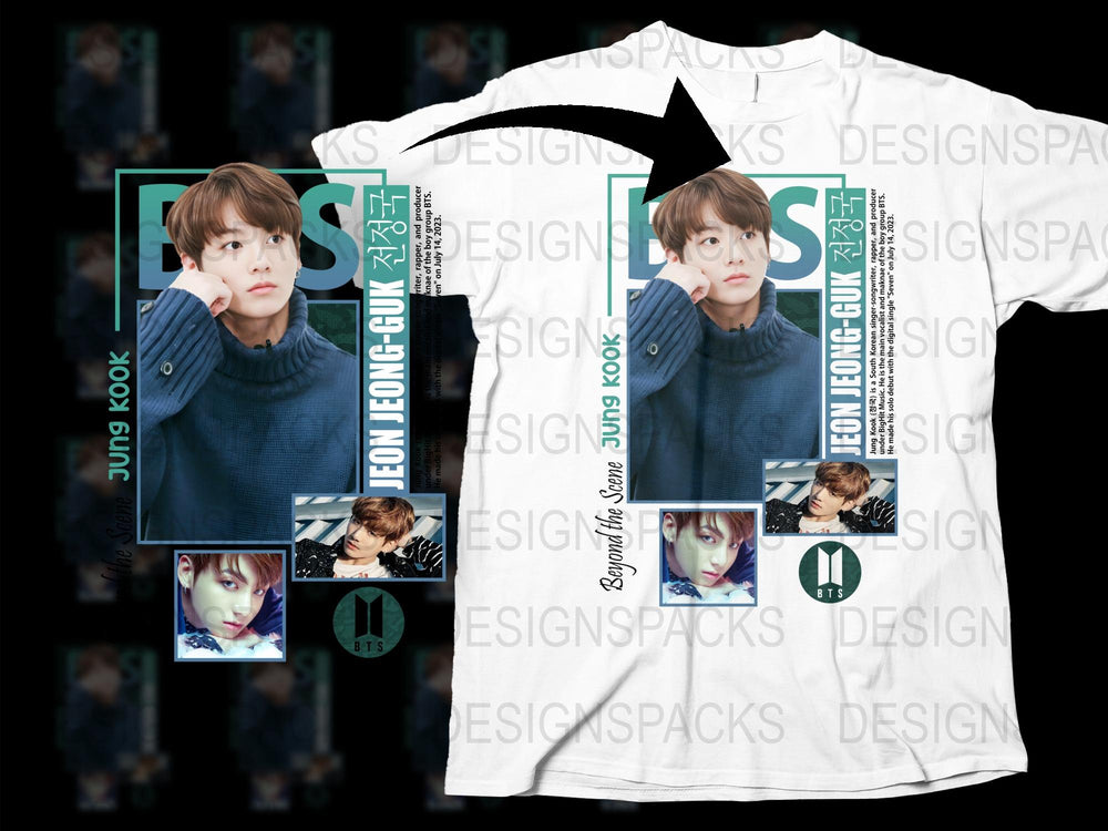 K-Pop Idol Graphic T-Shirt, Boy Band Fan Tee, Casual Fashion Top, Unique Pop Culture Apparel, Korean Music Lover Gift