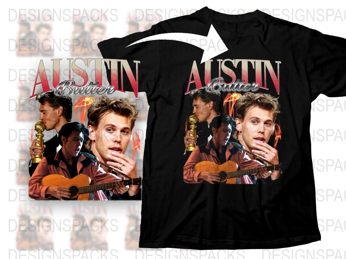 Austin Butler Graphic T-Shirt, Vintage Style Musician Tee, Retro Actor Print, Casual Unisex T-Shirt Design