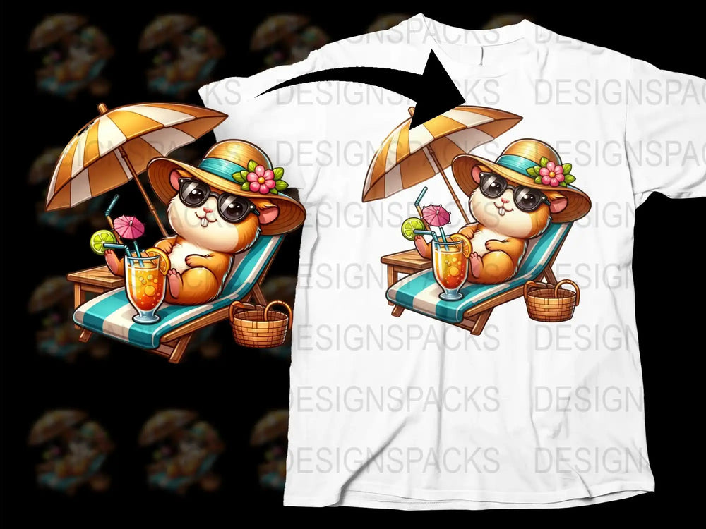 Cute Panda T-Shirt, Summer Beach Party Graphic Tee, Unisex Casual Shirt with Tropical Drink Design