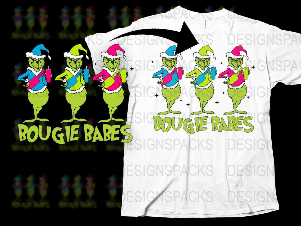 Funky Cartoon Elves T-Shirt, Christmas Party Attire, Funny Holiday Elves Tee, Unique Gift Idea