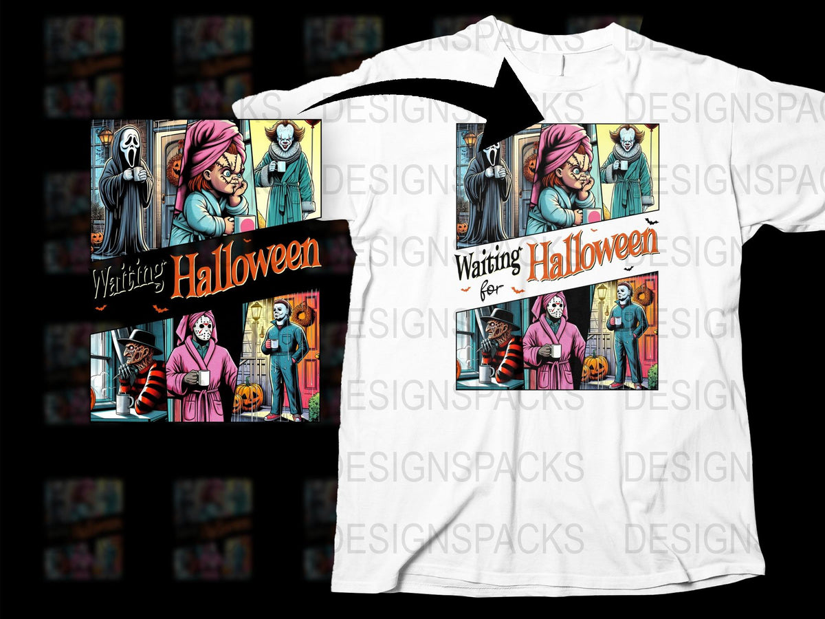 Witching Halloween T-Shirt, Spooky Graphic Tee, Pumpkin and Ghost Design, Unisex Adult and Kids Sizes Available