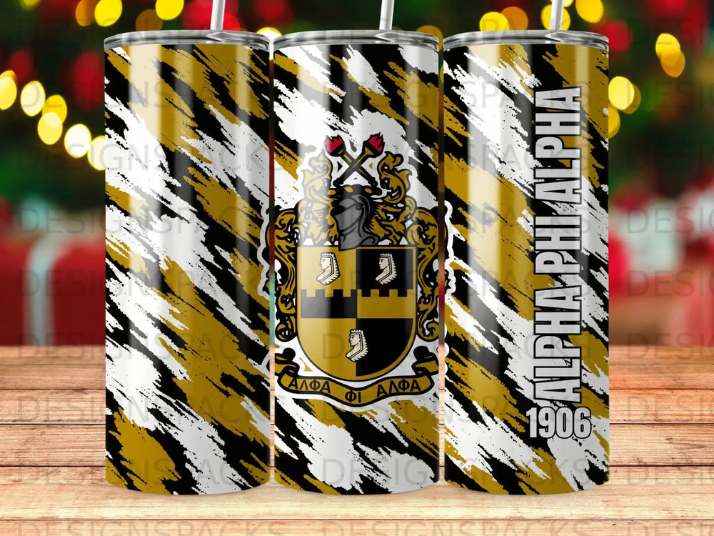 Alpha Phi Alpha 1906 Crest Gold Black White product type