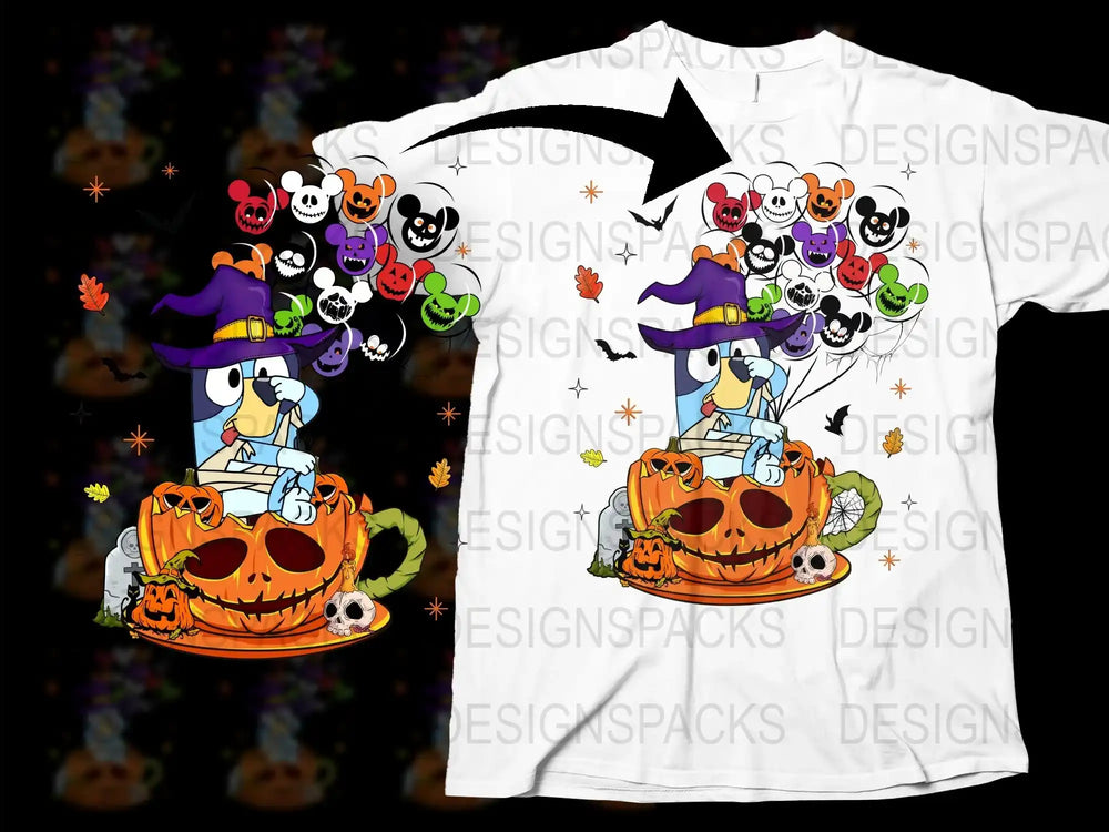 Halloween Pumpkin T-Shirt with Cute Cartoon Ghosts and Bats, Spooky Autumn Festival, Unisex Graphic Tee for All Ages