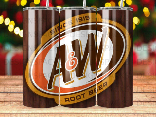 A&W Root Beer tumbler with 