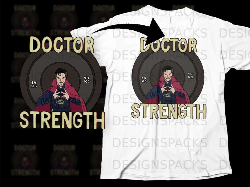 Doctor Strength Graphic Design T-shirt