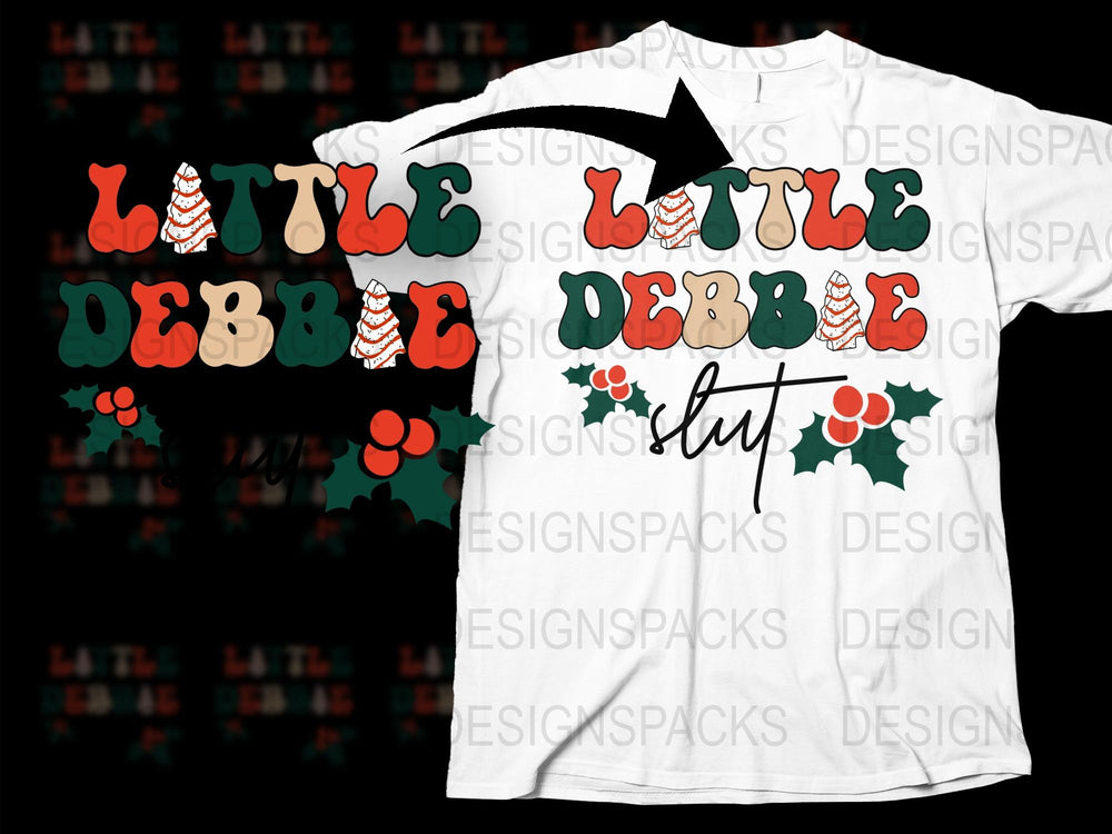 Little Debbie Snack Theme T-Shirt, Funny Parody Graphic Tee, Unisex Adult Clothing, Casual Streetwear Style