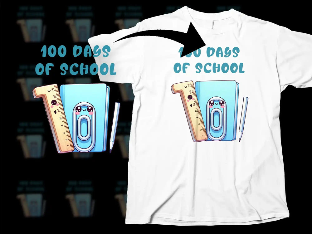 100 Days of School T-Shirt, Cute Monster and Books Design, Colorful Kids Educational Tee, Celebration School Shirt