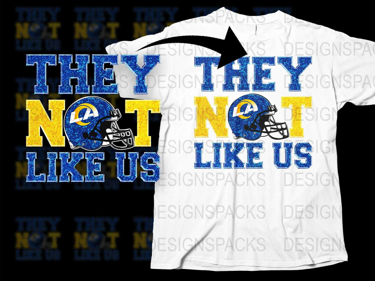Los Angeles Football Fan T-Shirt, Distressed Text Graphic Tee, Blue and Yellow Colors, Sports Apparel