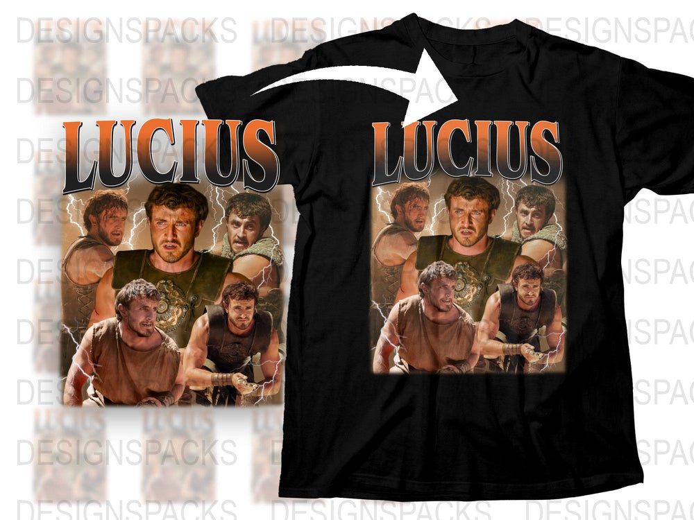 Lucius Movie Graphic T-Shirt, Vintage Film Character Print Tee, Collector's Edition Shirt, Retro Cinema Fan Gift