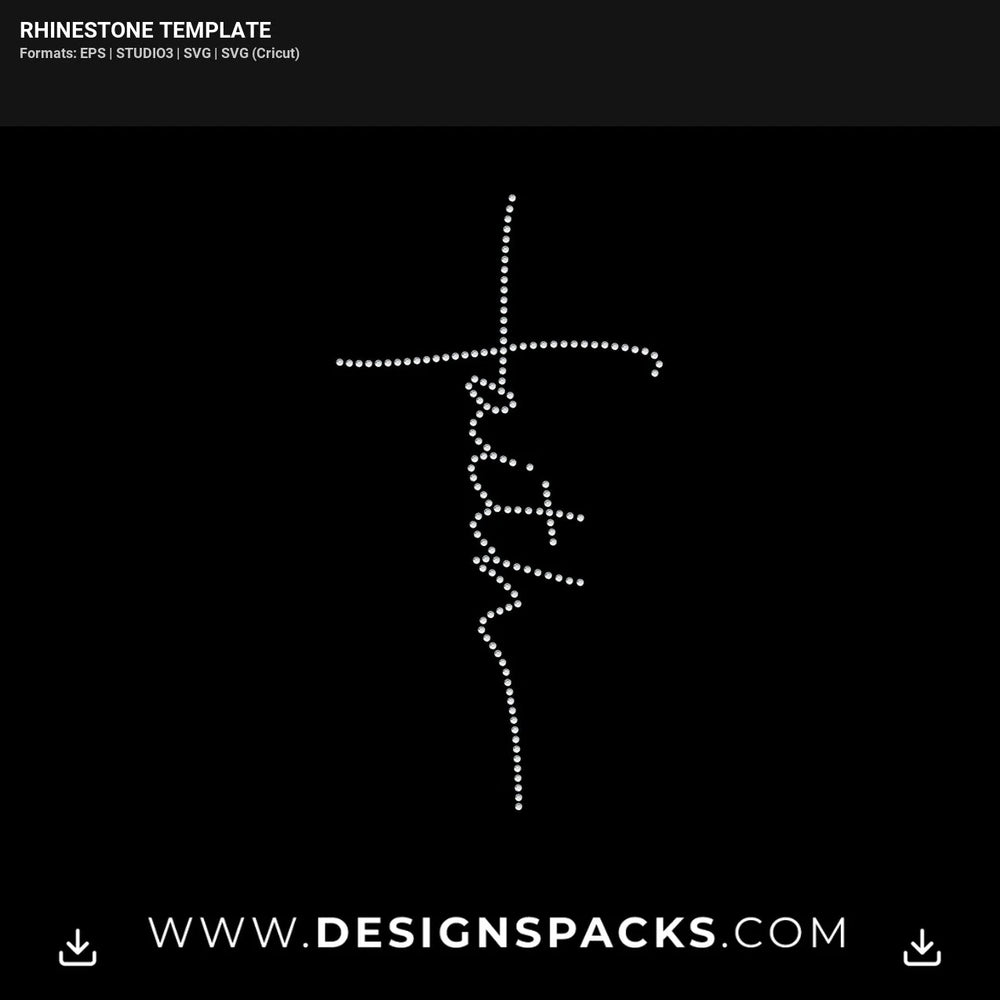 Faith Grace Design Rhinestone Digital Template