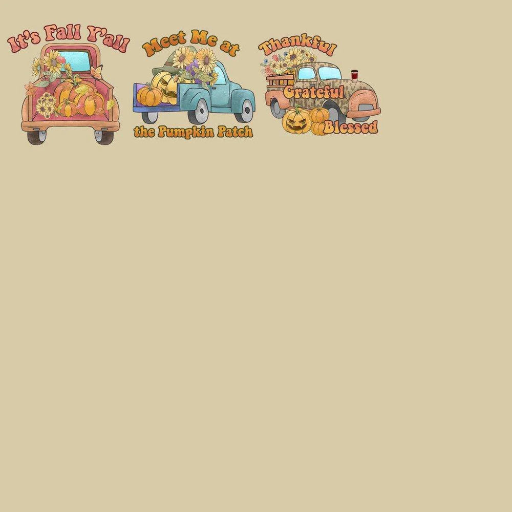14 Fall Truck Designs Bundle PNG