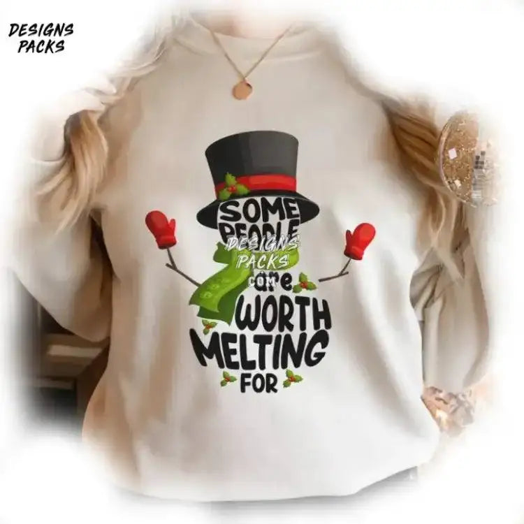 Family Buffalo Plaid Melting Xmas Some People Are Worth For Png Design