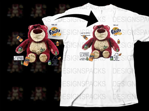 Fanta Grape Bear and Zumo de Naranja Themed Png Digital Download