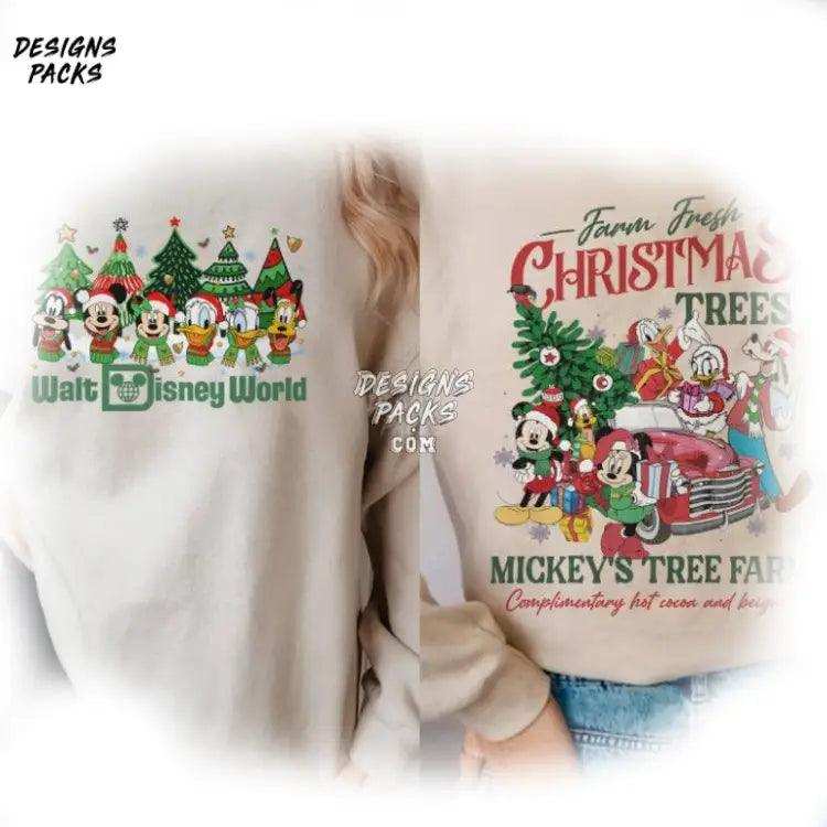 Farm Fresh Christmas Trees Walt Cartoon World Mickey And Friends Png Design